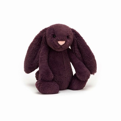 Jellycat Bashful Plum Bunny New Zealand | ZFNXJ7369